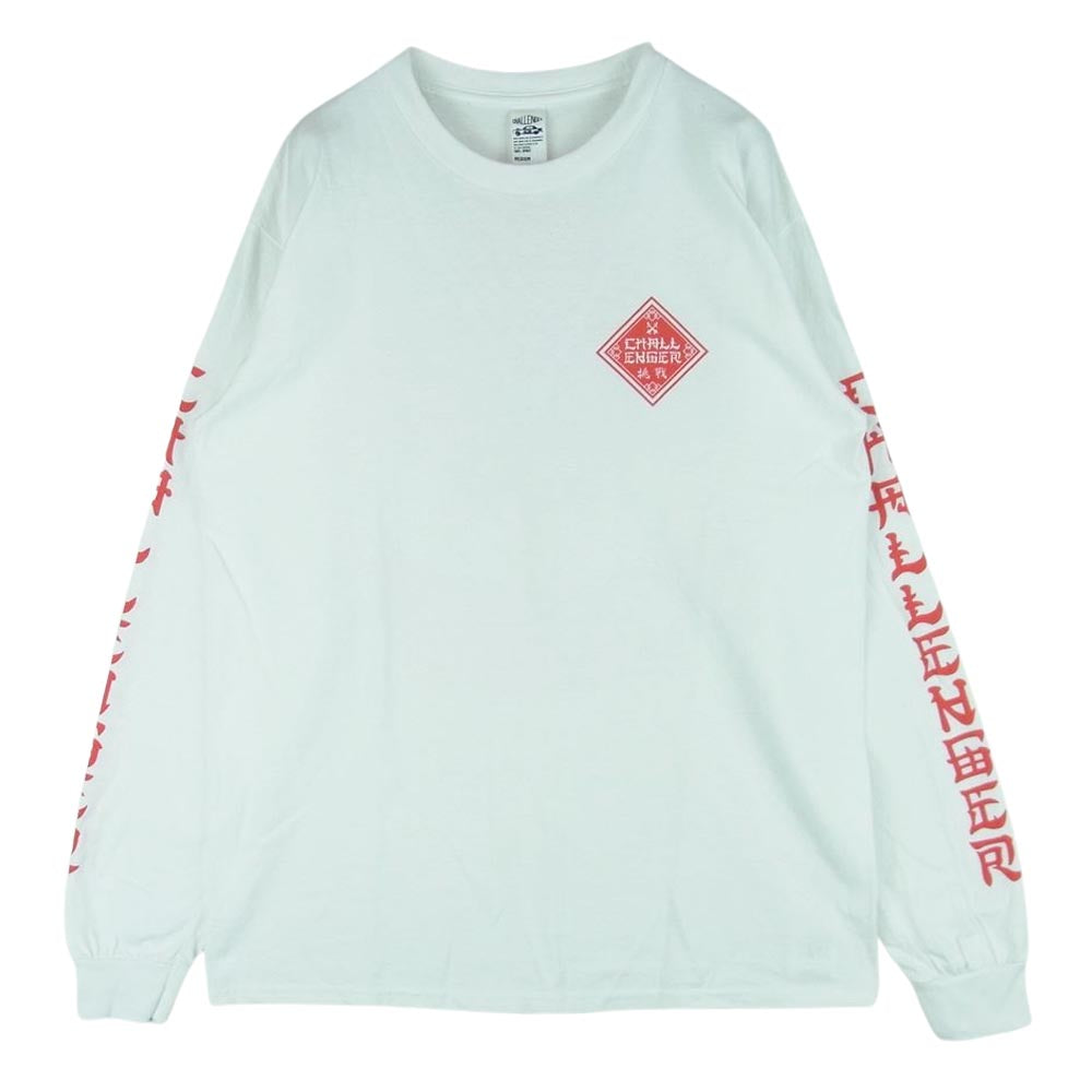 CHALLENGER チャレンジャー BD 2023 TOUR BANDANALYZE L/S TEE バンダナ クルーネック 長袖 Tシャツ ホワイト系 M【中古】