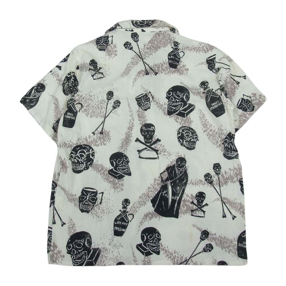 GANGSTERVILLE ギャングスタービル GSV-14-SS-22 スカル柄 半袖シャツ M【中古】