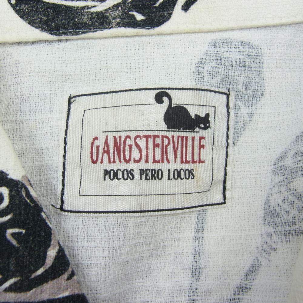 GANGSTERVILLE ギャングスタービル GSV-14-SS-22 スカル柄 半袖シャツ M【中古】