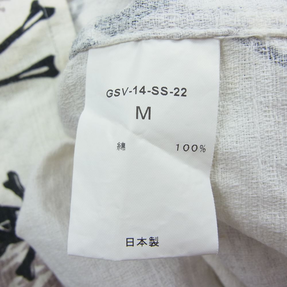 GANGSTERVILLE ギャングスタービル GSV-14-SS-22 スカル柄 半袖シャツ M【中古】