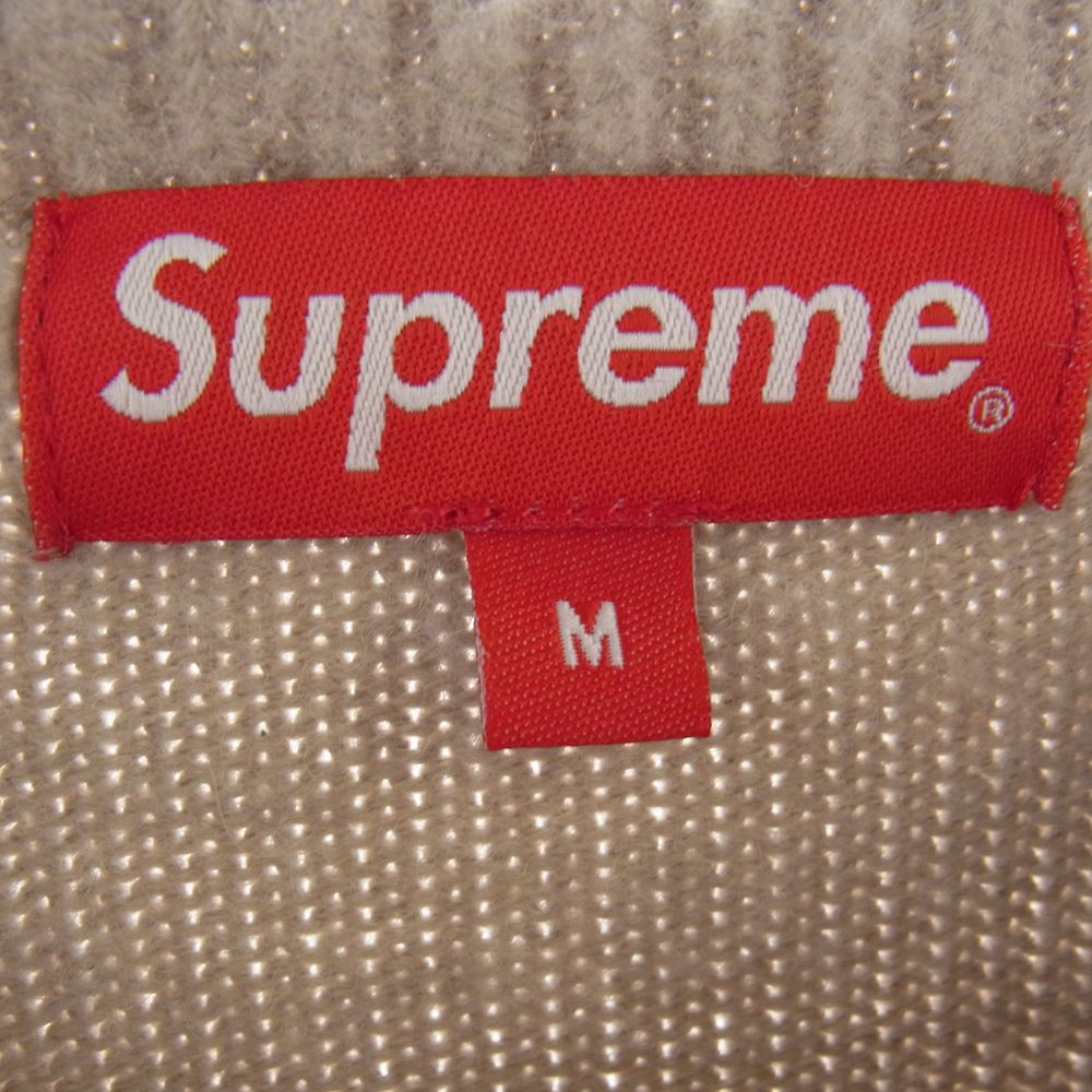 Supreme シュプリーム 21AW Pilled Sweater パイル ブラッシュド ニット セーター ライトベージュ系 M【中古】