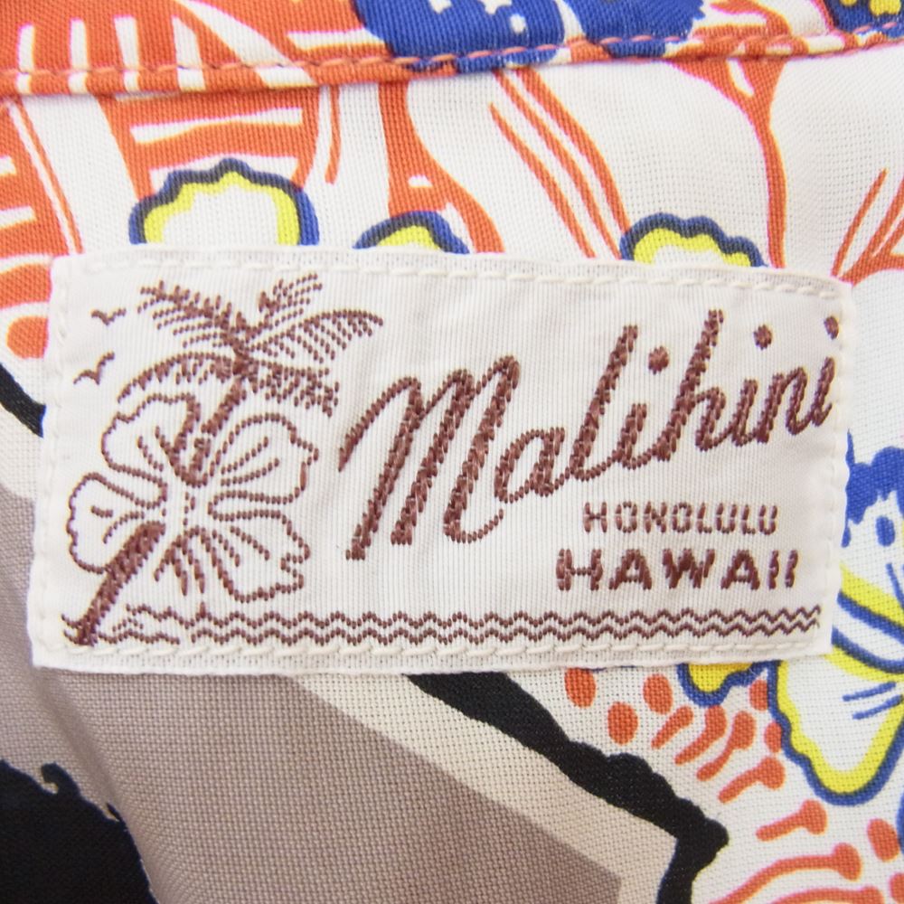 SUN SURF サンサーフ SS39101 SP KING'S FAMILY スペシャル マリヒニ キング ファミリー ハワイアン アロハ シャツ レッド系 L【中古】