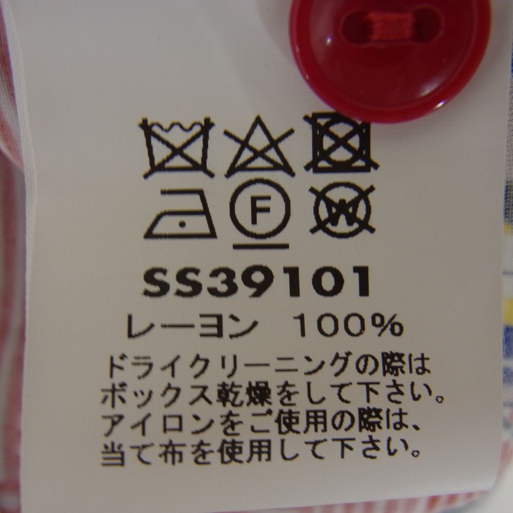 SUN SURF サンサーフ SS39101 SP KING'S FAMILY スペシャル マリヒニ キング ファミリー ハワイアン アロハ シャツ レッド系 L【中古】