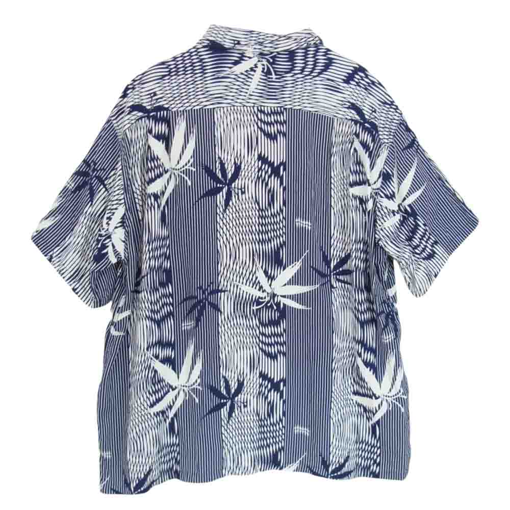 SUN SURF サンサーフ DK39038 DUKE KAHANAMOKU SP BAMBOO デュークカハナモク バンブー ハワイアン アロハ シャツ ネイビー系 L【中古】