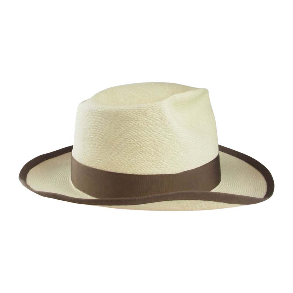 ファットハッター パナマ ハット ストロー 帽子 ベージュ系 60【中古】