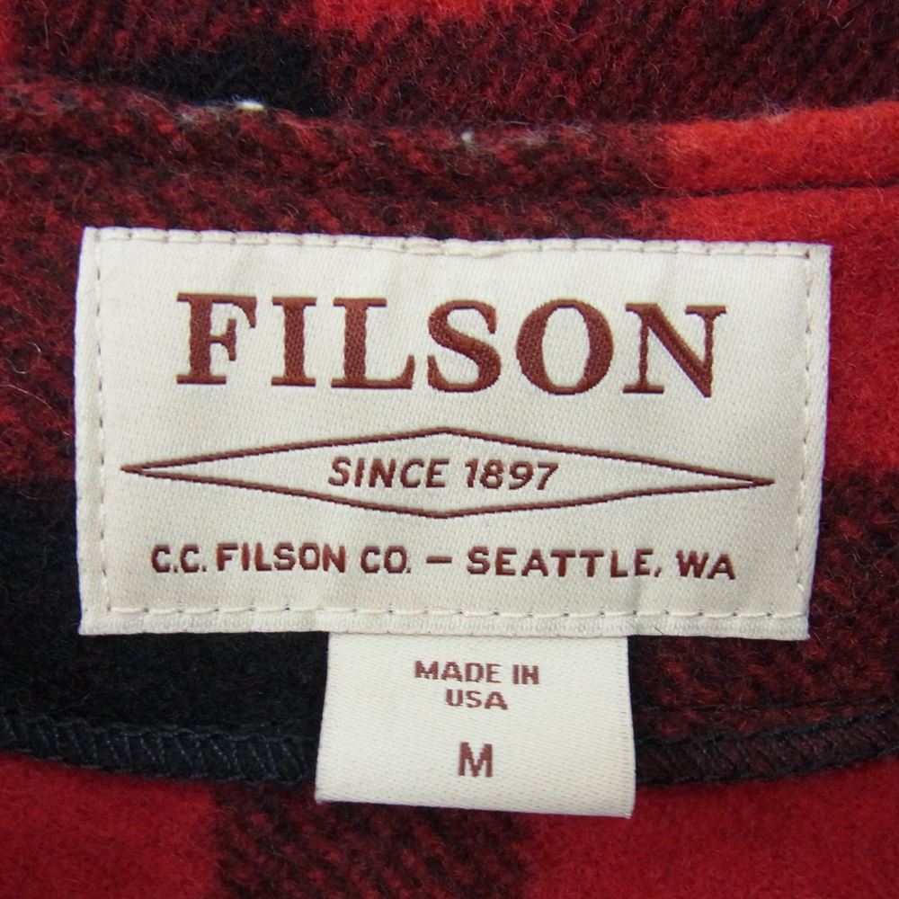 FILSON フィルソン MACKINAW WOOL VEST マッキノー ウール ベスト レッド系 M【中古】
