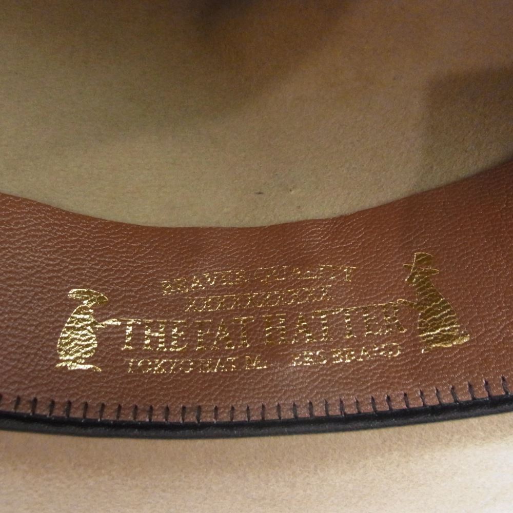 ファットハッター ビーバー ハット 中折れ 帽子 ベージュ系 ベージュ系【中古】