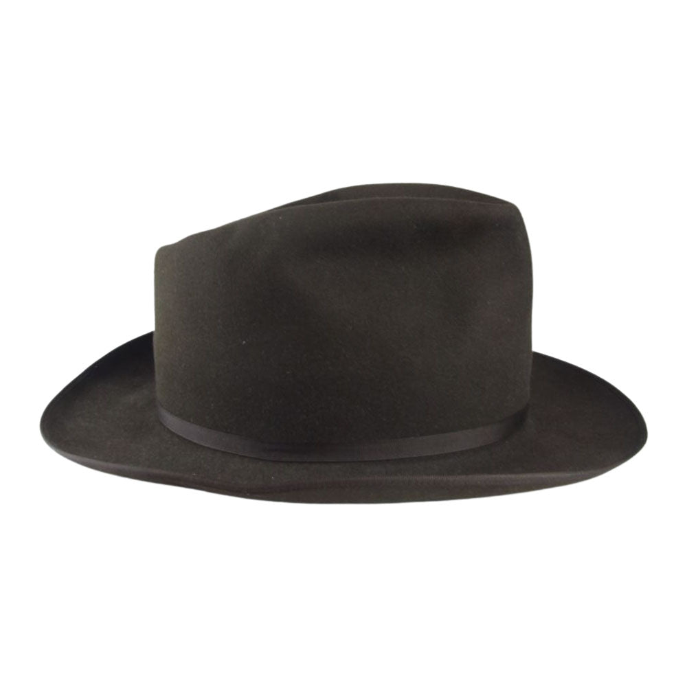 ファットハッター ビーバー ハット 中折れ 帽子 茶系 ブラウン系 60【中古】