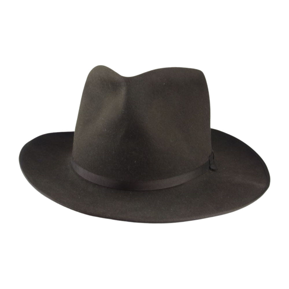 ファットハッター ビーバー ハット 中折れ 帽子 茶系 ブラウン系 60【中古】