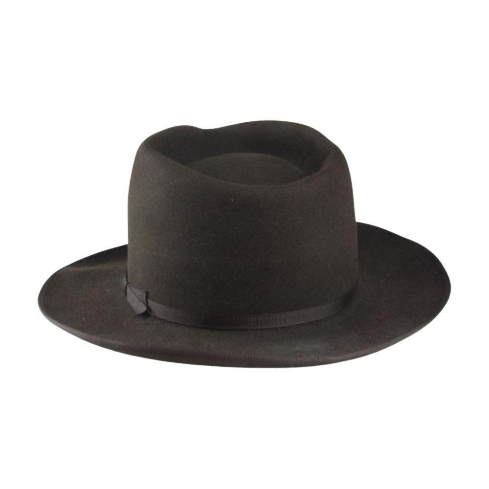 ファットハッター ビーバー ハット 中折れ 帽子 茶系 ブラウン系 60【中古】