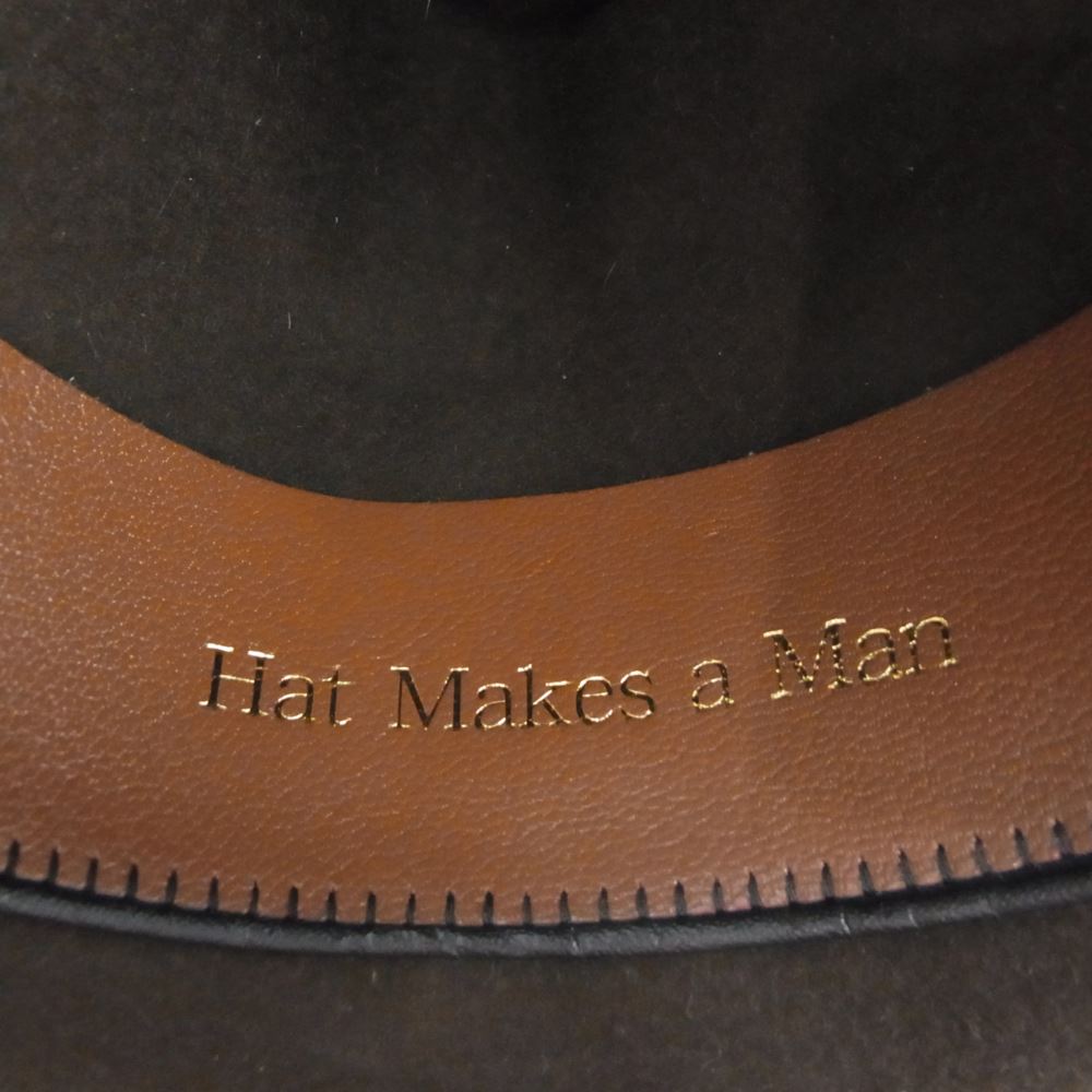 ファットハッター ビーバー ハット 中折れ 帽子 茶系 ブラウン系 60【中古】