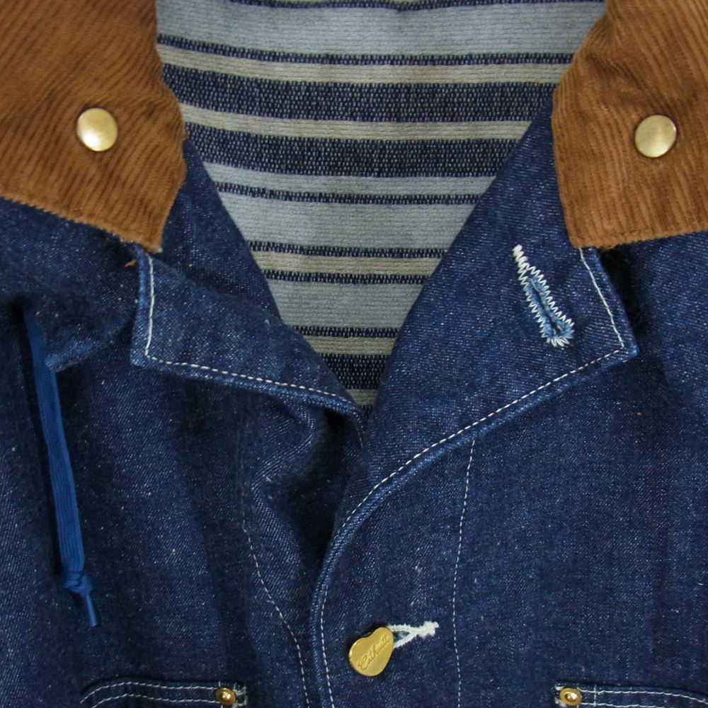 ティーシービージーンズ Stray Cathartt Chore Coat Duck ストレイ キャットハートチョアコート ダック カバーオール ジャケット インディゴブルー系 サイズ表記無【中古】