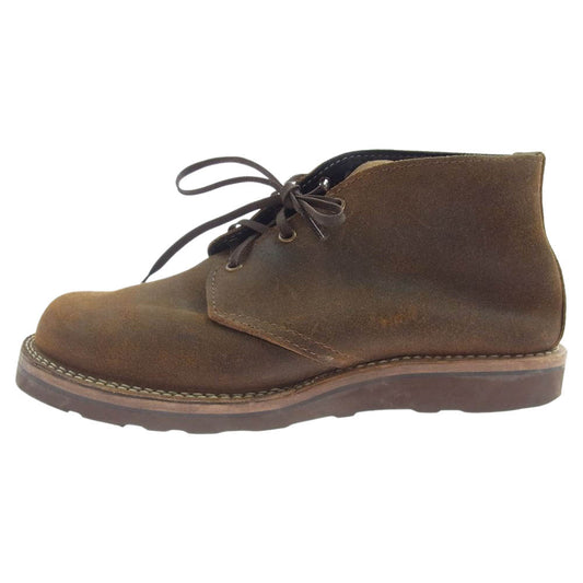 WESCO ウエスコ CHUKKA チャッカ ブーツ オイルド スエード ブラウン系 ダークブラウン系 US9.5D【中古】