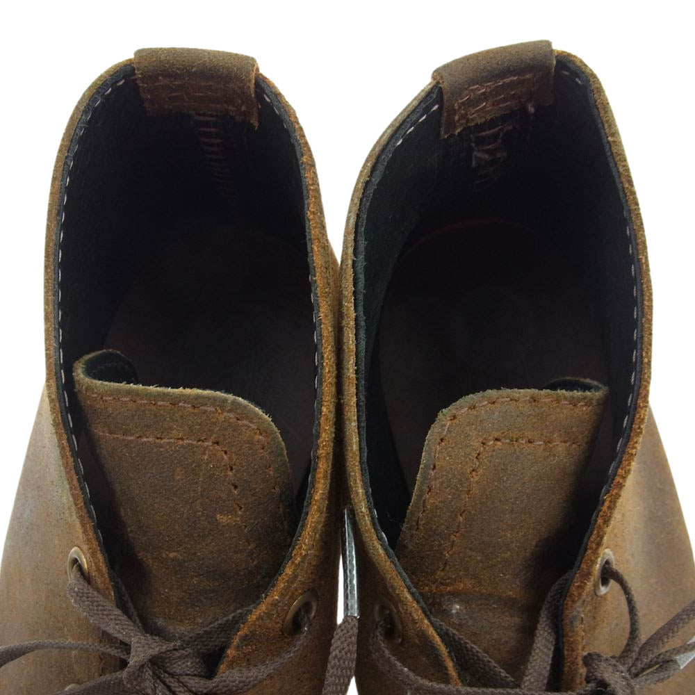 WESCO ウエスコ CHUKKA チャッカ ブーツ オイルド スエード ブラウン系 ダークブラウン系 US9.5D【中古】