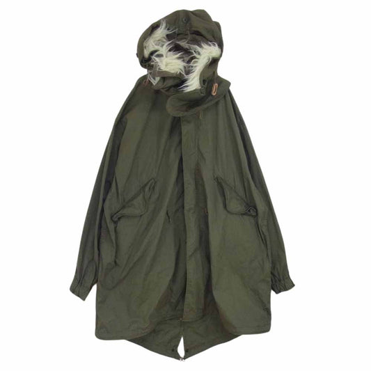The REAL McCOY'S ザリアルマッコイズ MJ21111 PARKA MAN’S M-65 モッズコート ミリタリー フィールド ジャケット フード付属 カーキ系 M【中古】