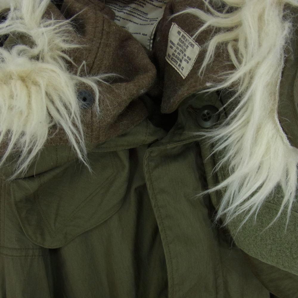 The REAL McCOY'S ザリアルマッコイズ MJ21111 PARKA MAN’S M-65 モッズコート ミリタリー フィールド ジャケット フード付属 カーキ系 M【中古】