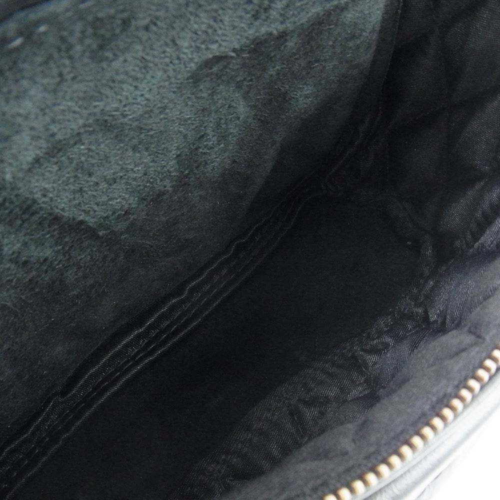 LANGLITZ LEATHERS ラングリッツレザーズ Padded Outside Pocket Waist Bag パデッド レザーウエストバッグ アウトサイド ポケット ブラック系【中古】
