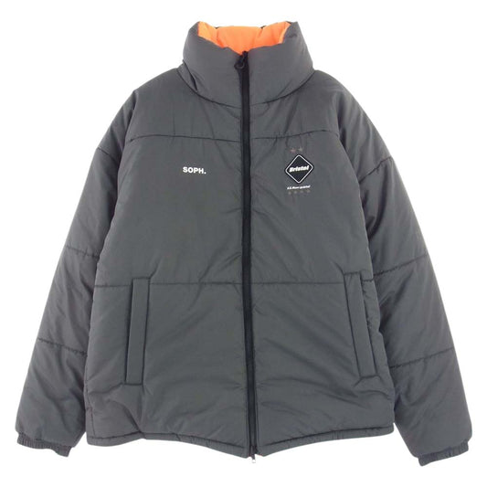 F.C.R.B. エフシーアールビー 19AW FCRB-192040 REVERSIBLE BIG EMBLEM PADDED BLOUSON MLB サンフランシスコ・ジャイアンツ リバーシブル ビッグ エンブレム パデッド ブルゾン グレー系 オレンジ系 XL【美品】【中古】