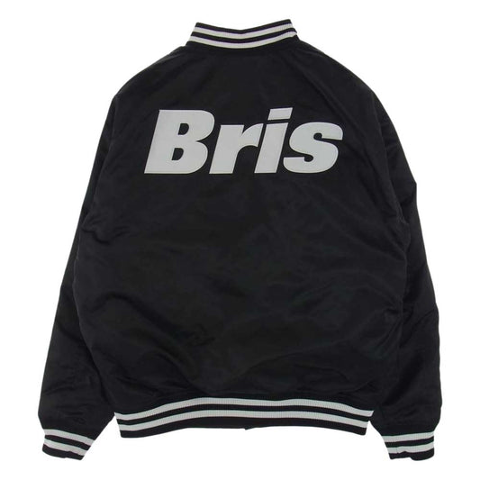 F.C.R.B. エフシーアールビー MM23-SF-1F12 FANATICS MLB TOUR ALL TEAM REVERSIBLE JK チーム ワッペン リバーシブル スタジャン ジャケット ブラック系 L【美品】【中古】