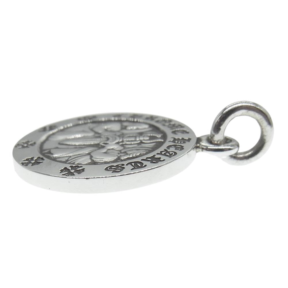 CHROME HEARTS クロムハーツ（原本無） 2023年ユナイテッドアローズレシート付属 CHRM ANGL MDL V2 エンジェルメダル チャーム ペンダントトップ シルバー系【中古】