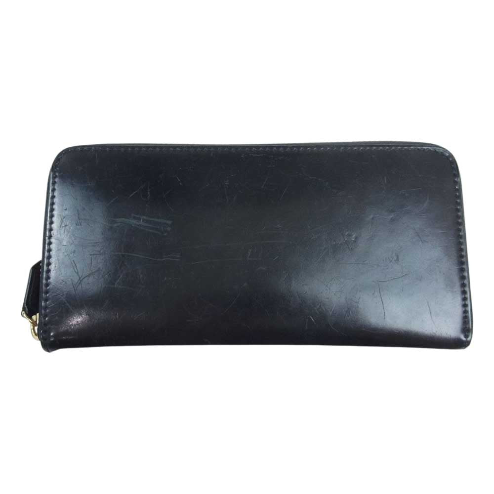 COCOMEISTER ココマイスター ラウンドジップ ファスナー レザー ロングウォレット ブラック系【中古】