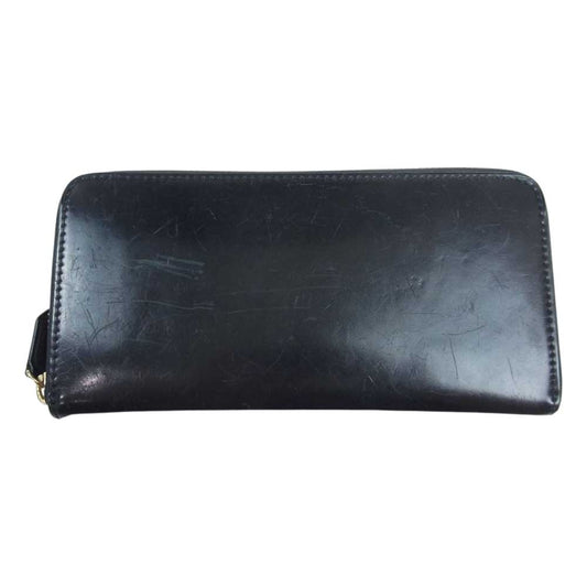 COCOMEISTER ココマイスター ラウンドジップ ファスナー レザー ロングウォレット ブラック系【中古】