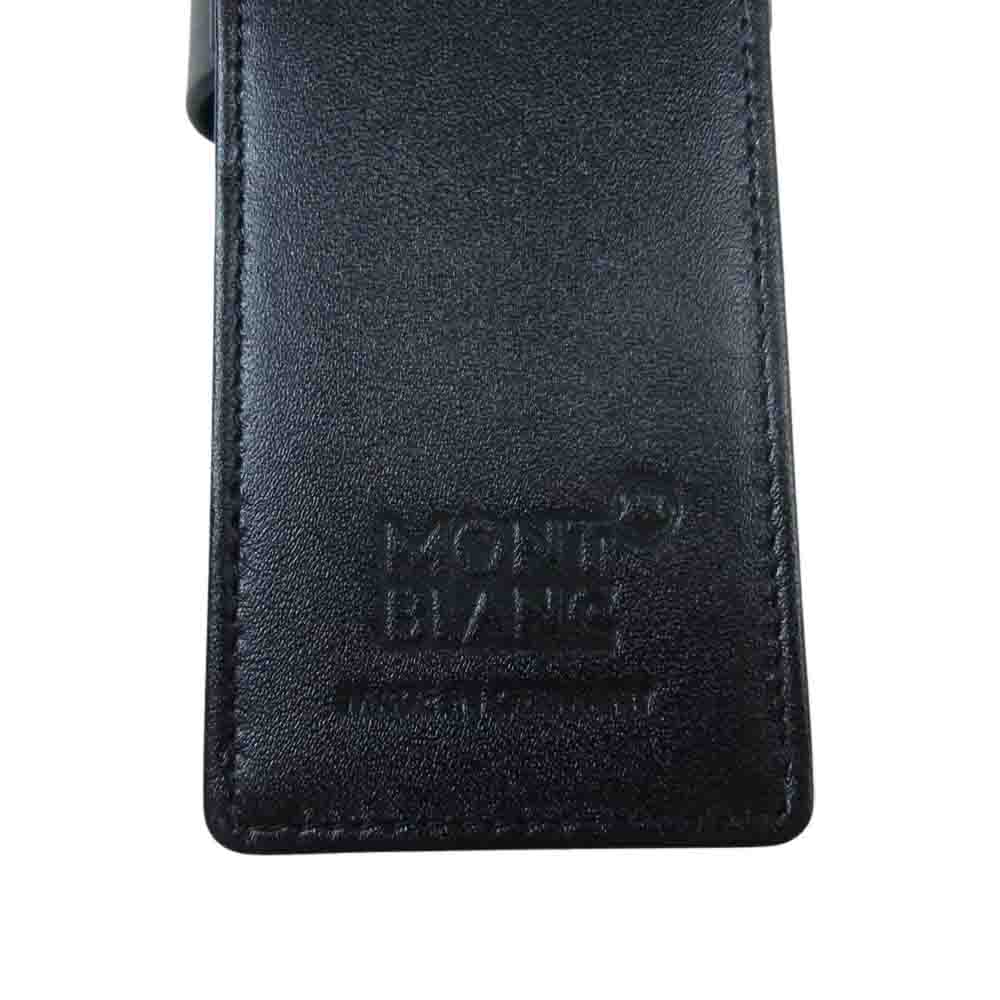 MONTBLANC モンブラン マイスターシュテュック 2本差し用 レザー ペンポーチ ペンケース ブラック系【中古】