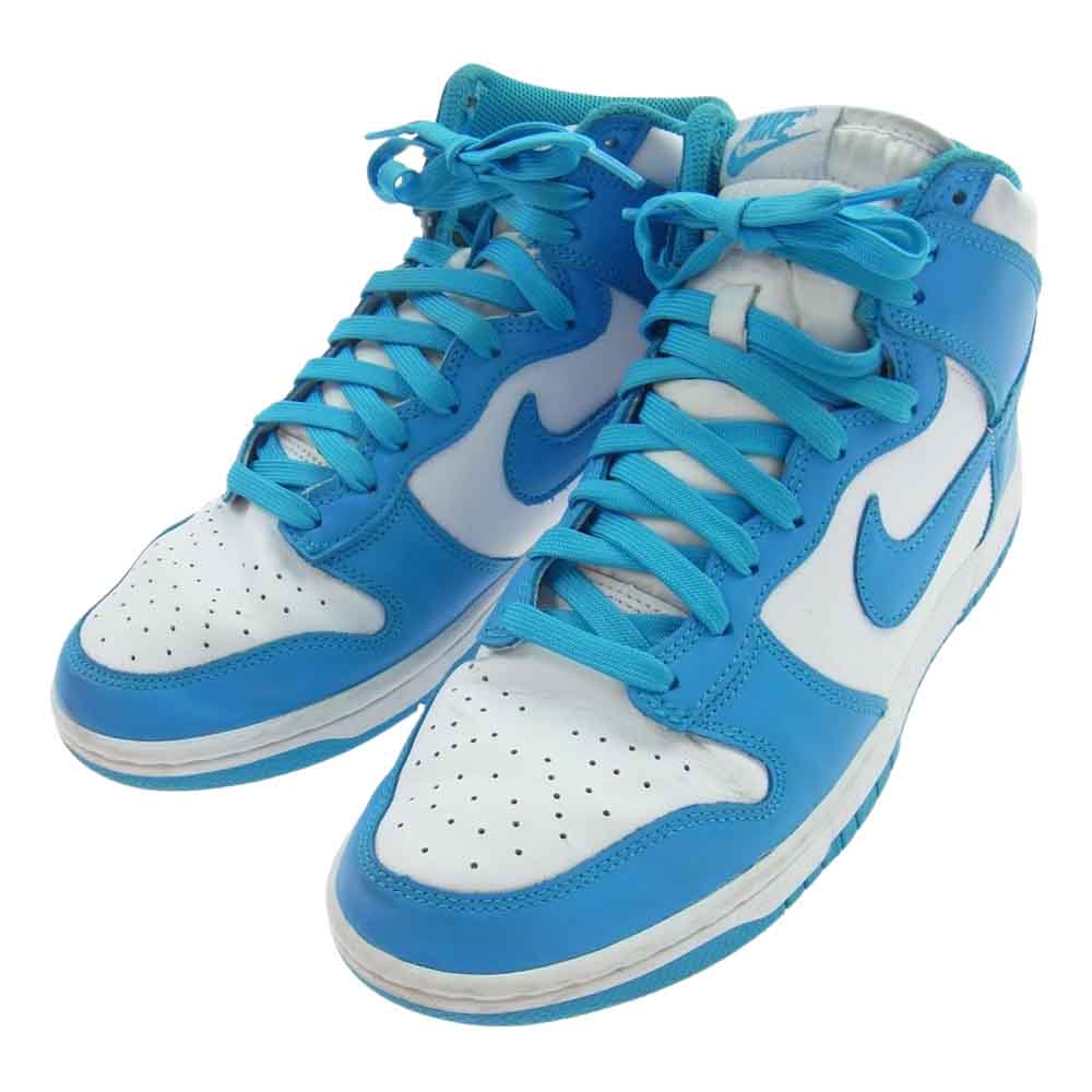 NIKE ナイキ DD1399-400 DUNK HIGH RETRO ダンクハイ レトロ ハイカット スニーカー ホワイト系 ライトブルー系 26.5cm【中古】