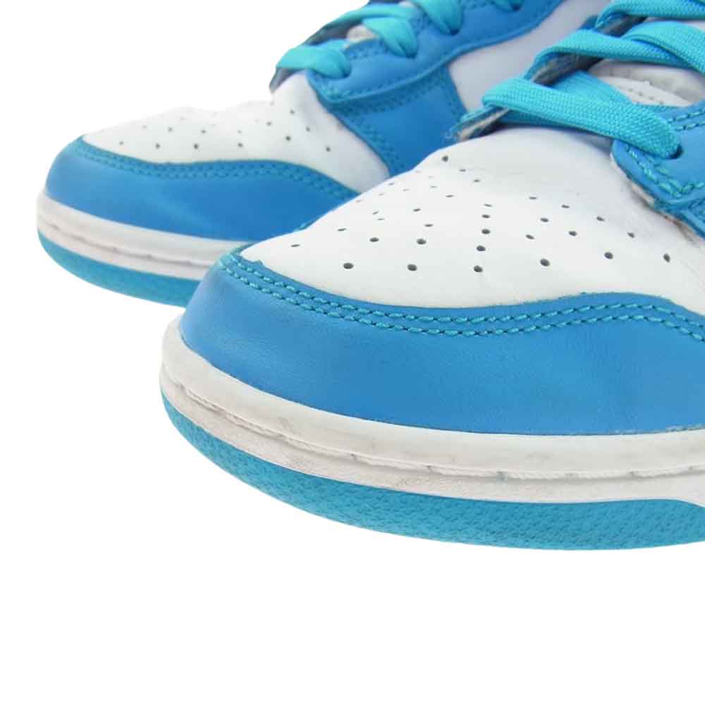 NIKE ナイキ DD1399-400 DUNK HIGH RETRO ダンクハイ レトロ ハイカット スニーカー ホワイト系 ライトブルー系 26.5cm【中古】