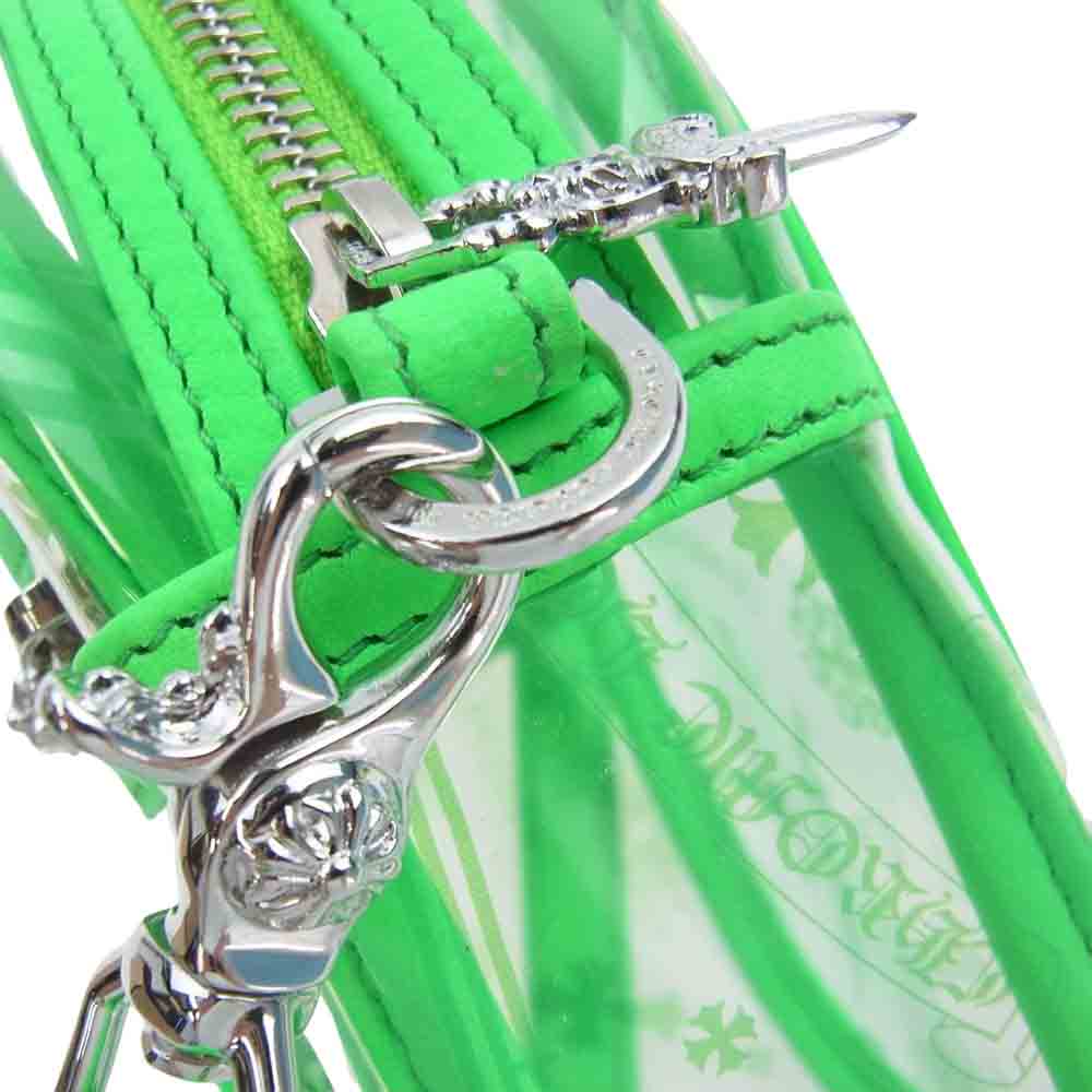 CHROME HEARTS クロムハーツ（原本無） TAKA MINI VINYL タカミニ PVC素材 クロスパッチ ビニール クリア ショルダーバッグ ライトグリーン系 クリア系【美品】【中古】