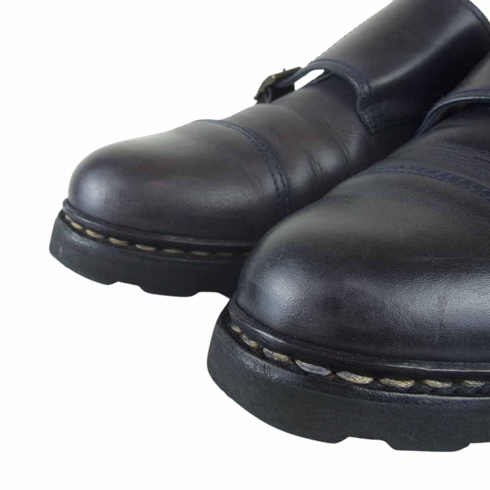 Paraboot パラブーツ 8398 WILLAM ウィリアム ダブルモンク ストラップ ドレスシューズ ダークネイビー系 8【中古】