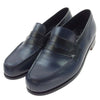 J.M WESTON ジェイエムウエストン #180 SIGNATURE LOAFER レザー シグネチャー ローファー  ネイビー系 7E【中古】