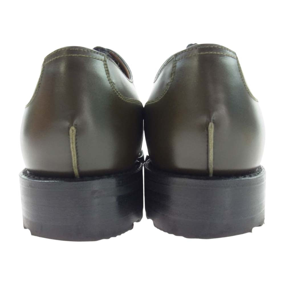 J.M WESTON ジェイエムウエストン GOLF ゴルフ Uチップ レザー ドレスシューズ モスグリーン系 7E【中古】