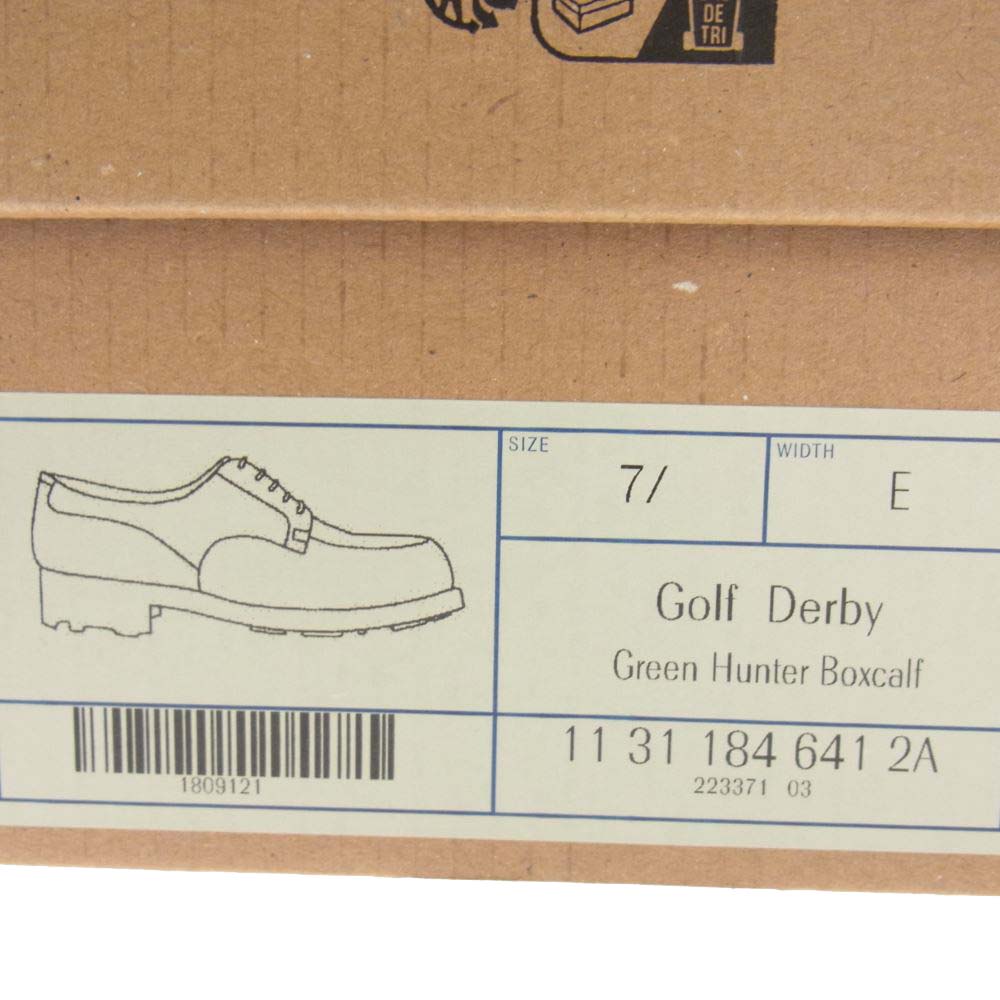 J.M WESTON ジェイエムウエストン GOLF ゴルフ Uチップ レザー ドレスシューズ モスグリーン系 7E【中古】