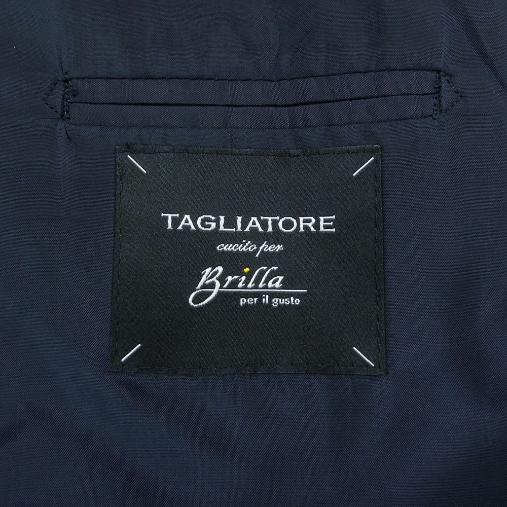タリアトーレ × BRILLA per il gusto ブリッラペルイルグスト別注 1SBM20D 金ボタン ダブルブレスト 紺ブレ ブレザー ジャケット ネイビー系 46【美品】【中古】