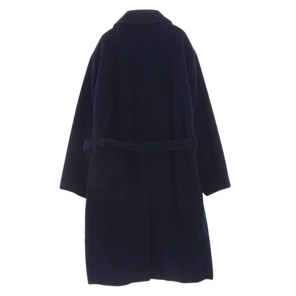 COMOLI コモリ 22AW W03-04014 WOOL MILITARY COAT ウールミリタリーコート ネイビー系 2【美品】【中古】