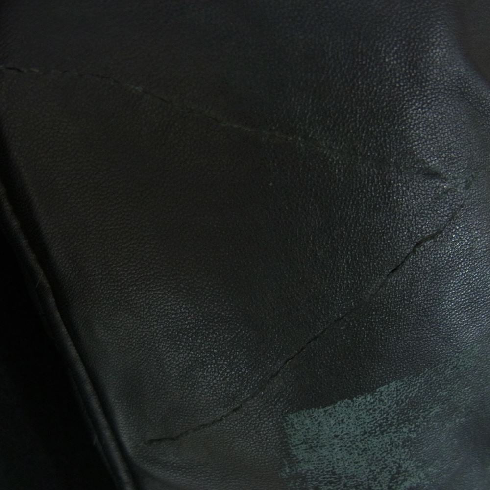 DUVETICA デュベティカ 国内正規品 POLINICE ポリニーチェ ドンキーカラー 袖レザー切替 スタジャン スタジアム ダウンジャケット  ブラック系 L【中古】