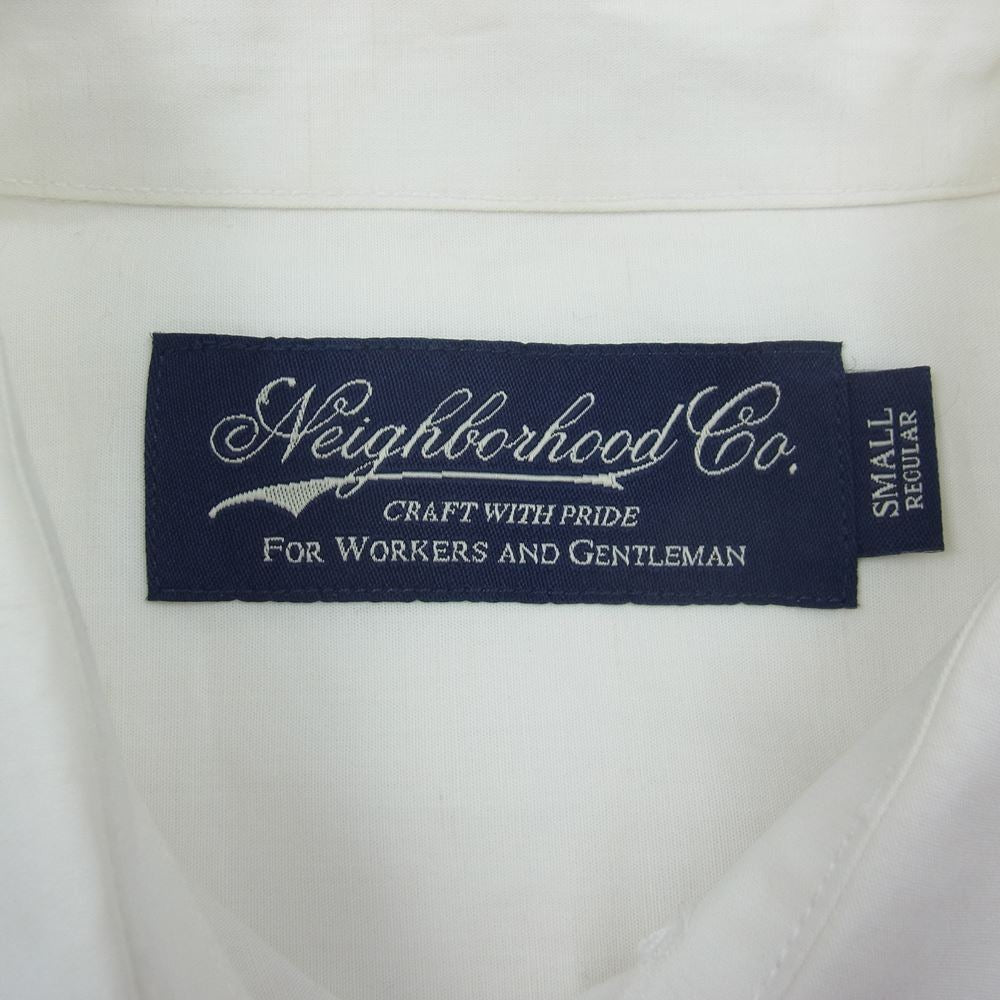 NEIGHBORHOOD ネイバーフッド 16SS 161TSNH-SHM05  PLAIN CL SHIRT LS コットン 長袖 シャツ ホワイト系 S【中古】