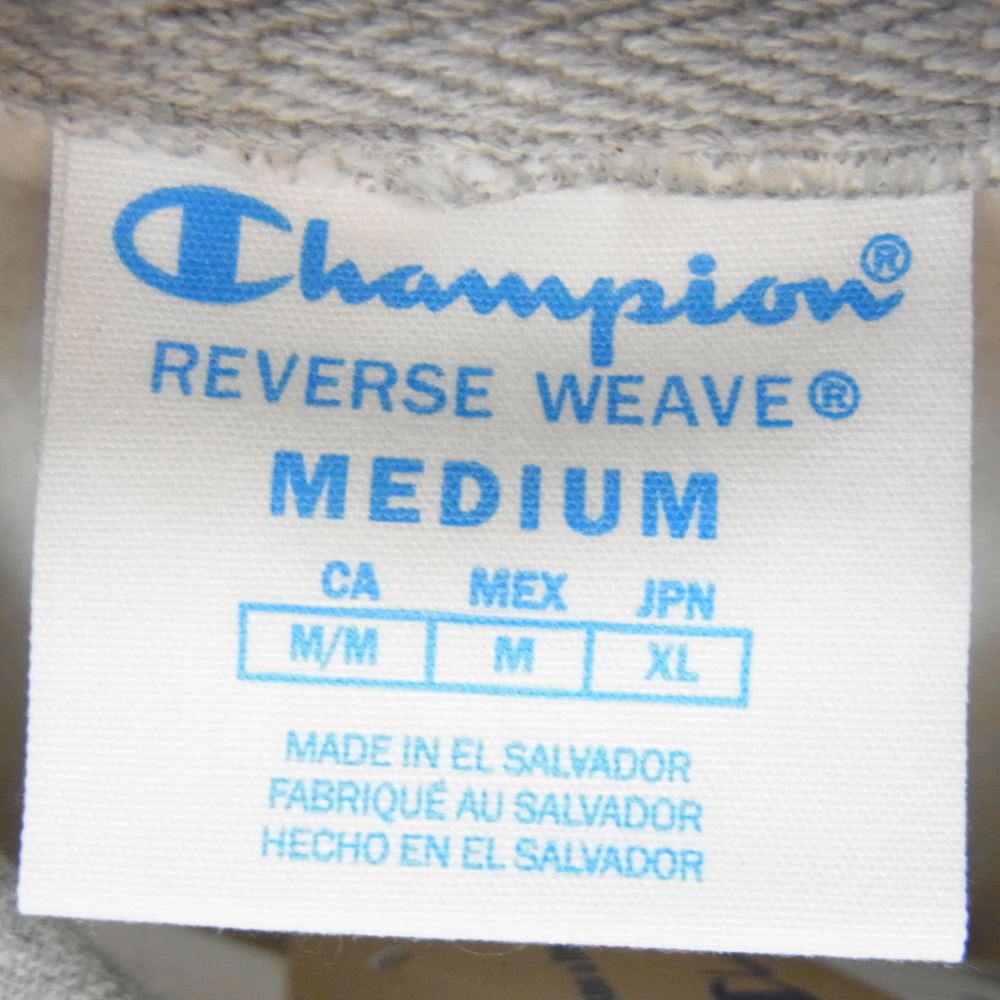 Champion チャンピオン CS3051950 MoMa限定 Champion Hoodie チャンピオン フード パーカー グレー系 XL【美品】【中古】