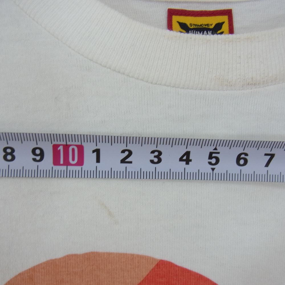 HUMAN MADE ヒューマンメイド ハート ロゴ 半袖 Tシャツ ホワイト系 L【中古】