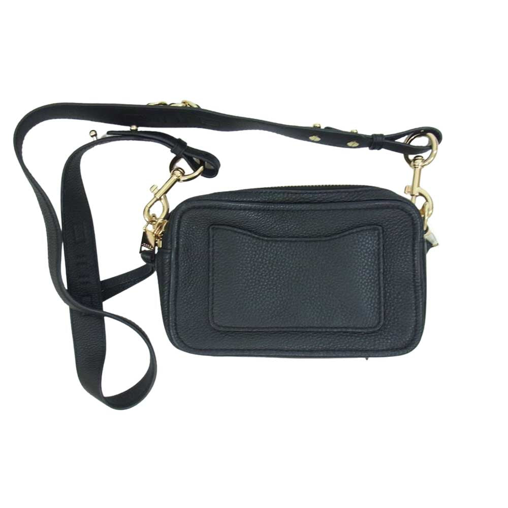 MARC JACOBS マークジェイコブス The Softshot ソフトショット レザー ショルダーバッグ  ブラック系【中古】