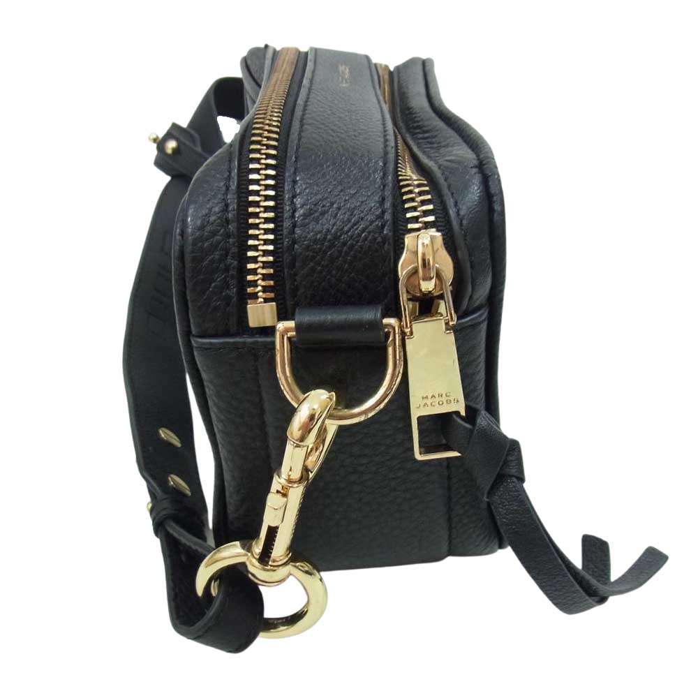 MARC JACOBS マークジェイコブス The Softshot ソフトショット レザー ショルダーバッグ  ブラック系【中古】