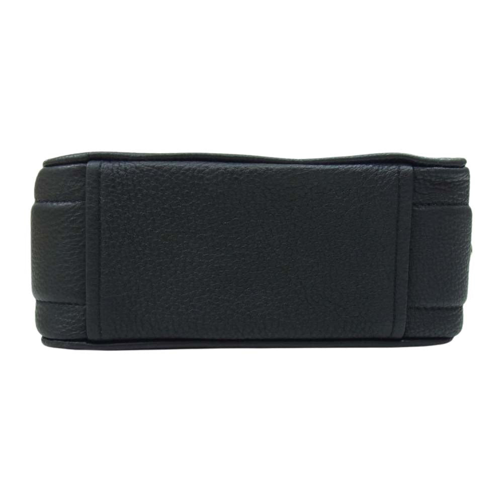 MARC JACOBS マークジェイコブス The Softshot ソフトショット レザー ショルダーバッグ  ブラック系【中古】