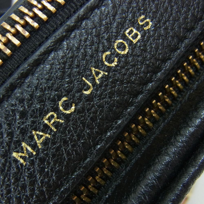 MARC JACOBS マークジェイコブス The Softshot ソフトショット レザー ショルダーバッグ  ブラック系【中古】