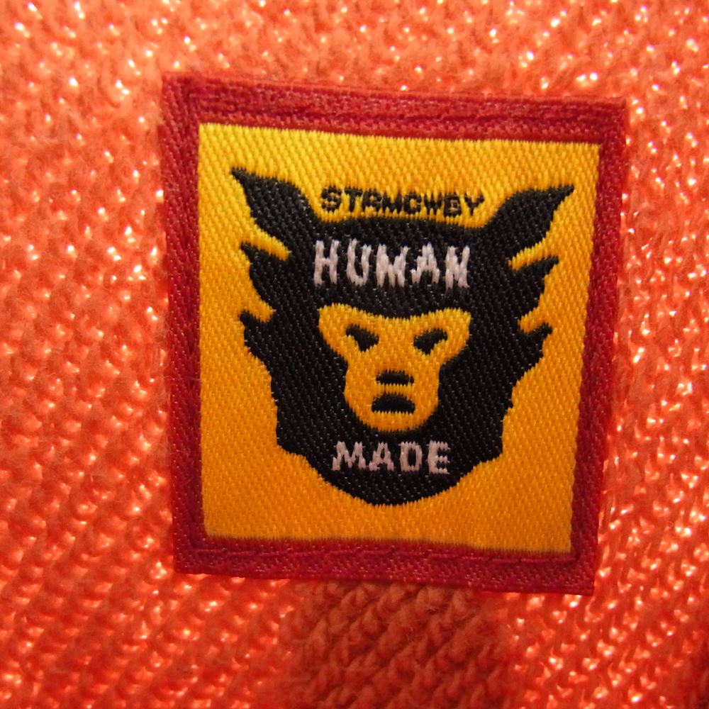 HUMAN MADE ヒューマンメイド DRY ALLS バックロゴ クルーネック スウェット オレンジ系 L【中古】