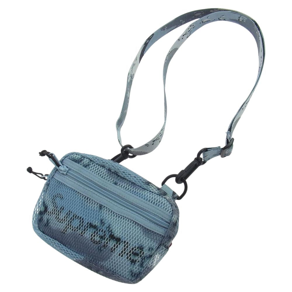 Supreme シュプリーム 20SS Smal Shoulder Bag Blue Chocolate Chip Camo スモール ショルダー バッグ チョコチップ カモ ライトブルー系【極上美品】【中古】