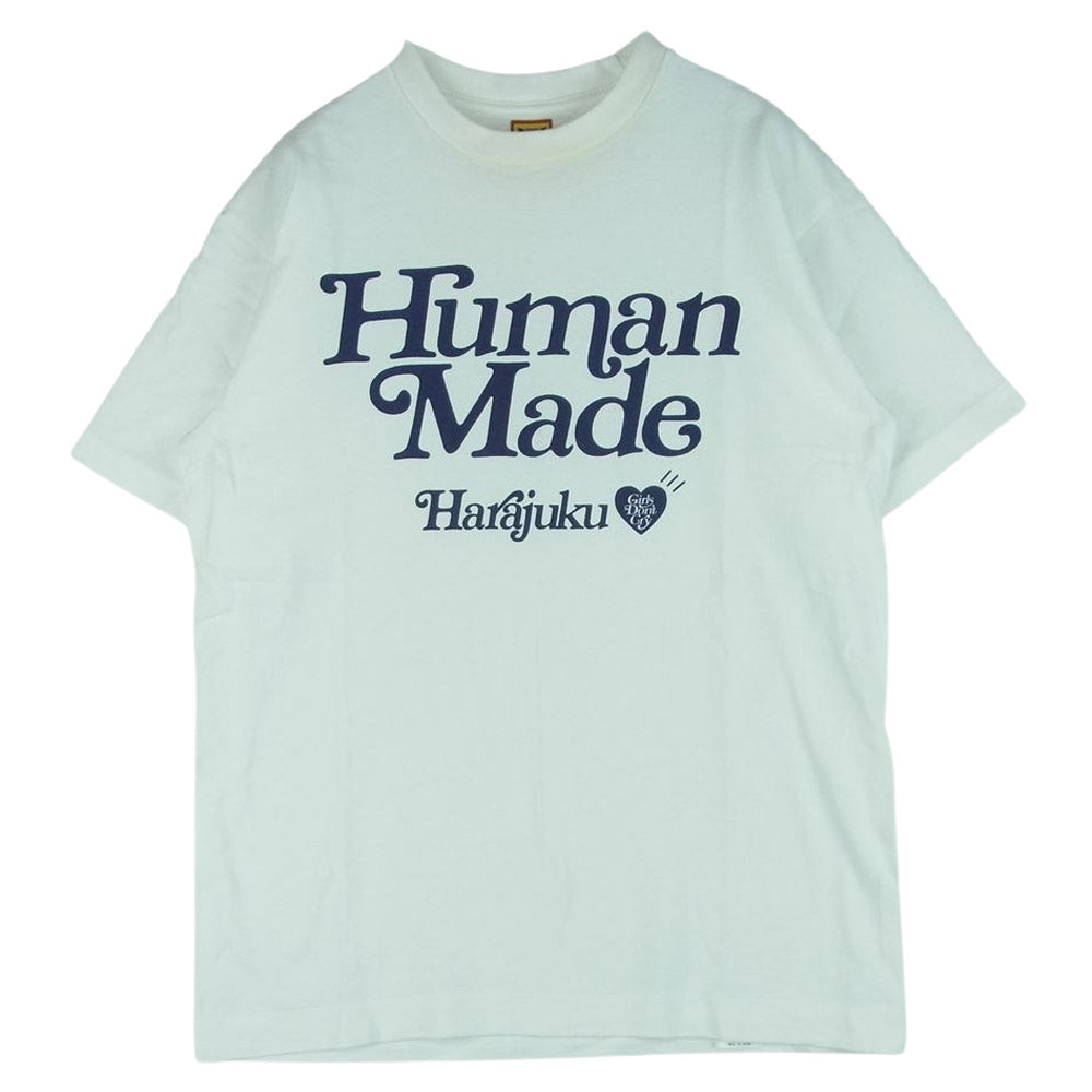 HUMAN MADE ヒューマンメイド 20SS XX20TE006 Girls Dont Cry T-SHIRT HARAJUKU ガールズ ドント クライ 原宿 リニューアル 半袖 Tシャツ ホワイト系 S【中古】