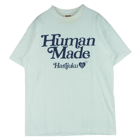 HUMAN MADE ヒューマンメイド 20SS XX20TE006 Girls Dont Cry T-SHIRT HARAJUKU ガールズ ドント クライ 原宿 リニューアル 半袖 Tシャツ ホワイト系 S【中古】