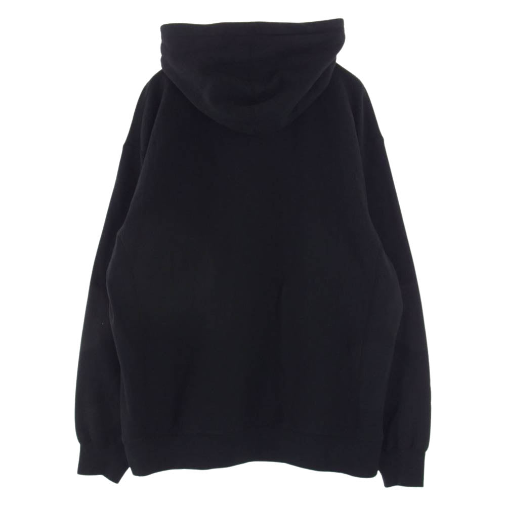 Supreme シュプリーム 21SS × KAWS カウズ Chalk Logo Hooded Sweatshirt チョークロゴ フーデッド スウェット シャツ プルオーバー パーカー ボックスロゴ ブラック  ブラック系 L【中古】