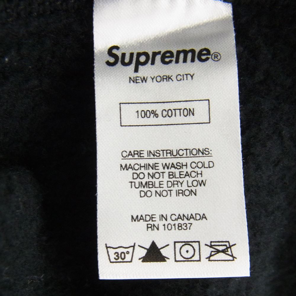 Supreme シュプリーム 21SS × KAWS カウズ Chalk Logo Hooded Sweatshirt チョークロゴ フーデッド スウェット シャツ プルオーバー パーカー ボックスロゴ ブラック  ブラック系 L【中古】